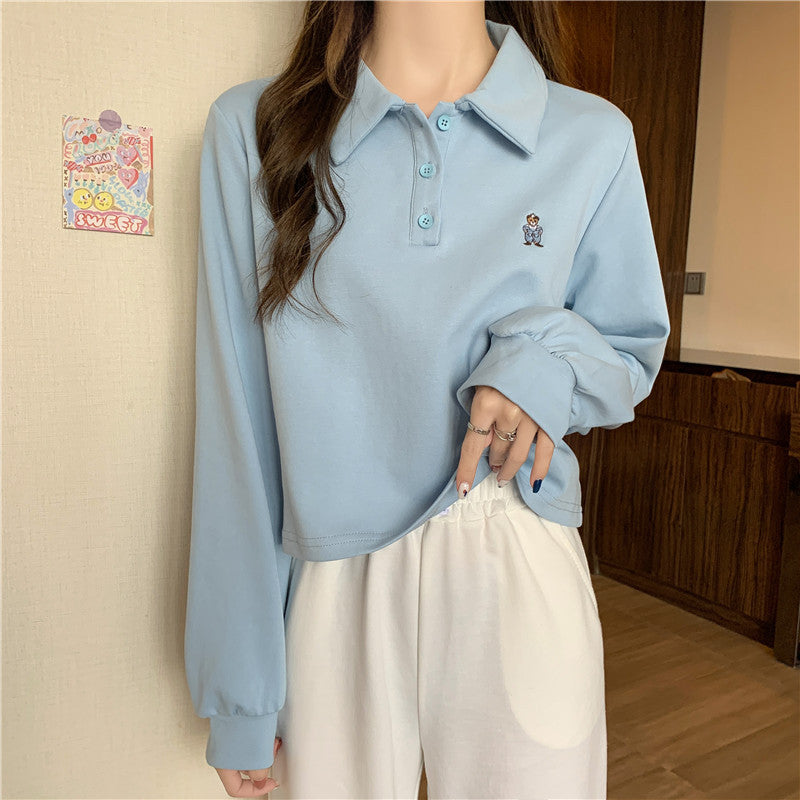 Harajuku Hongkong Style High Waist Crop Top